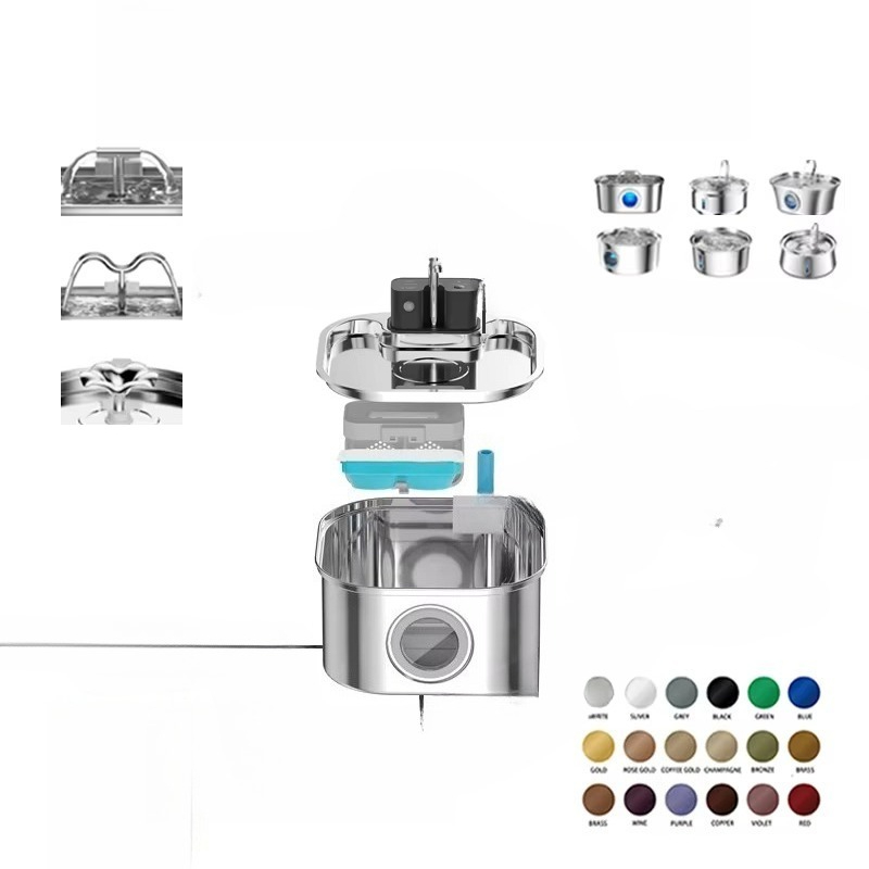 3.2L Draadloze Katten Drinkfon - Pet Water Fountain Stainless Steel recensie en prijs
