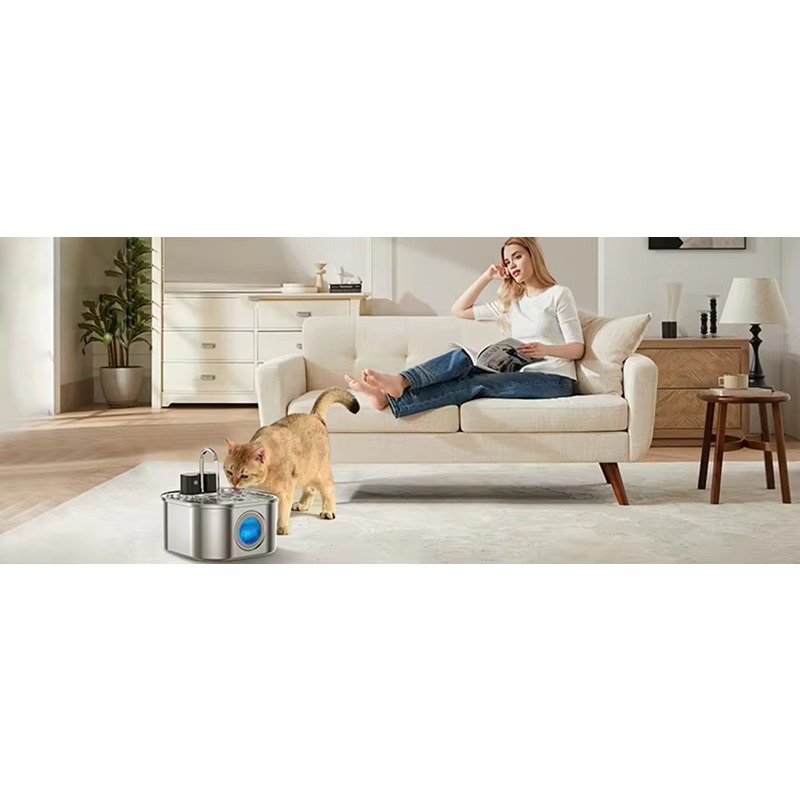 3.2L Draadloze Katten Drinkfon - Pet Water Fountain Stainless Steel recensie en prijs